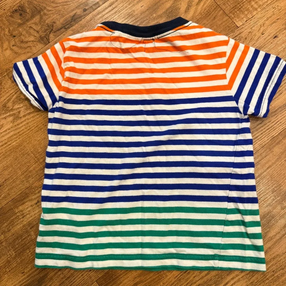 Polo Ralph Lauren Kids Shirts Bundle 5pc Size 4T Orange White Striped Polos Tees - Picture 14 of 16